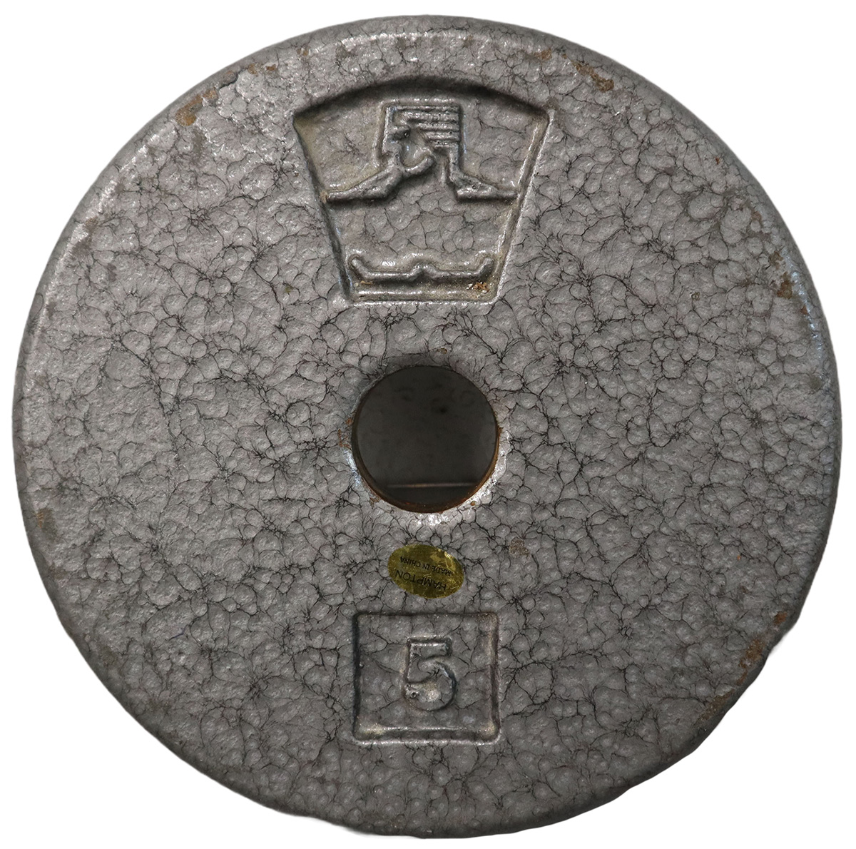 Used Hampton 5LB Standard Plate Weight Freeweights & Accessories